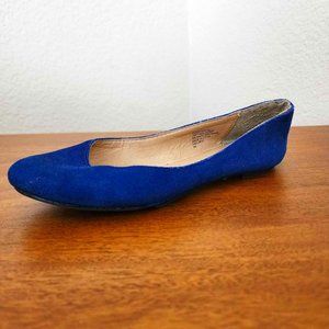 Nine West Smart Move Ballet Flats - Cobalt Blue Suede - Size 5